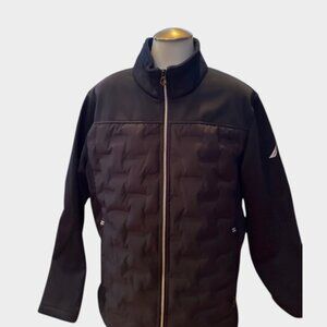 Nautica Navy Performance Jacket Men's Medium | Water Resistant Zip Up